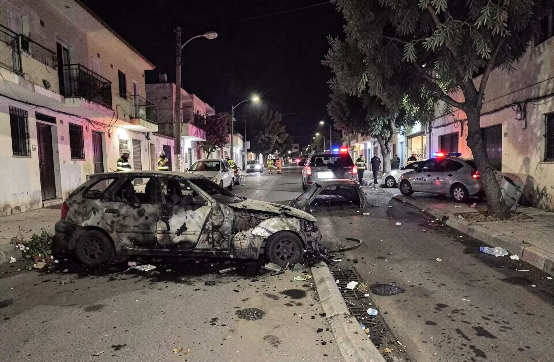 Νυχτερινός εφιάλτης στη Λεμεσό: Δύο οχήματα τυλίχθηκαν στις φλόγες